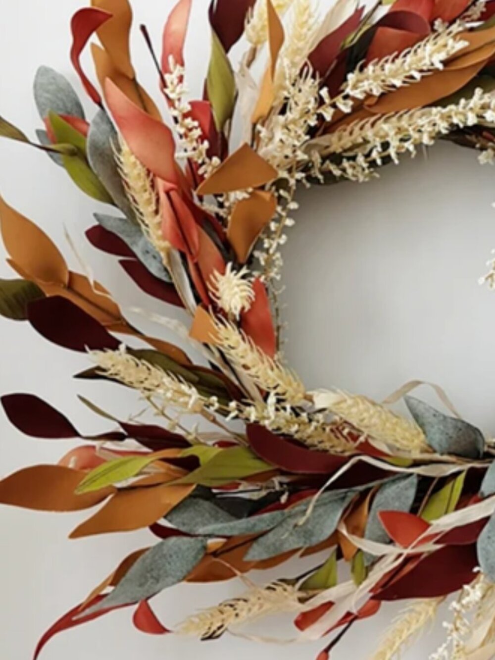 NWT Multi Color Fall Wreath - Picture 6 of 8